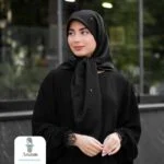 روسری ابریشم اعلای نگین دار