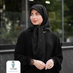 روسری ابریشم اعلای نگین دار