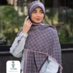 روسری کشمیر وسط خط طرح گوچی - تصویر 4