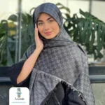 روسری کشمیر وسط خط طرح گوچی - تصویر 11