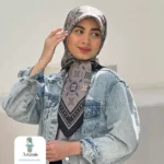 روسری قواره 90 طرح LV - تصویر 3