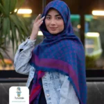 روسری کشمیر طرح LV پرچمی