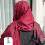 شال کشمیر زرشکی طرح CK - تصویر 2