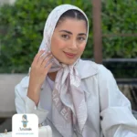 روسری ابریشم قواره 90 طرح شنل