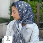 روسری ابریشم قواره 90 طرح شنل - تصویر 5