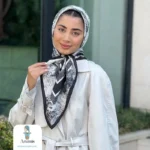 روسری ابریشم قواره 90 طرح جنگل
