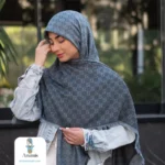 روسری کشمیر وسط خط طرح گوچی - تصویر 2