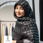 روسری نقره کوب طرح LV - تصویر 4