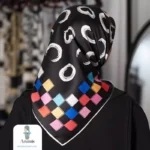 روسری ابریشم کجراه قواره 90 - تصویر 2