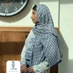 شال کشمیر دو رو طرح دیور حروف - تصویر 5