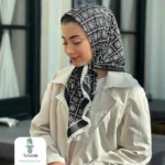 روسری ابریشم اعلا طرح توری برچ - تصویر 9