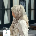 روسری ابریشم اعلا طرح توری برچ - تصویر 10