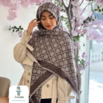 روسری کشمیر طرح تری برچ - تصویر 5