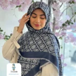 روسری کشمیر طرح تری برچ - تصویر 6