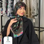 روسری ابریشم قواره 90 طرح LV