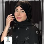 روسری کریشه نخی نگین دار - تصویر 3