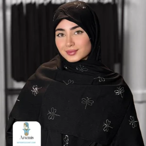 روسری کریشه نخی نگین دار