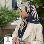 روسری ابریشم های کوالیتی حاشیه سوزنی - تصویر 5