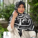 روسری ابریشم های کوالیتی حاشیه سوزنی - تصویر 8