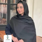 شال مشکی کشمیر طرح برند - تصویر 5