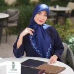 روسری قواره ۹۰ طرح گل