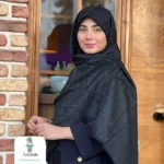 روسری کشمیر مشکی طرح مارک های متفاوت - تصویر 5
