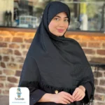 روسری کشمیر مشکی طرح مارک های متفاوت - تصویر 9