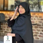 روسری کشمیر مشکی طرح مارک های متفاوت - تصویر 10