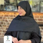 روسری کشمیر مشکی طرح مارک های متفاوت - تصویر 13